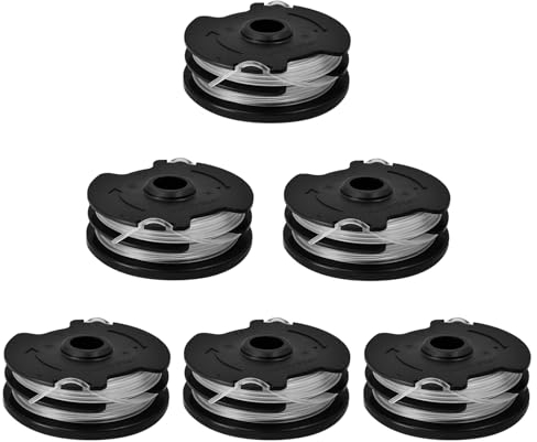 6 Stücke Ersatz Fadenspulen für LIDL Parkside,Nylonfäden Ersatz Spule für LIDL Parkside Trimmer Rasentrimmer PRT 550 A1,PRT 550 A2,PRT 550 A3,PRT 550 A5,PRTA 20-Li B2,PRTA 20-Li C3