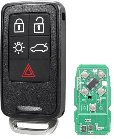 433MHZ 5 Buttons Car Key Fob For Volvo V40 V60 V70 S60 S80 XC60 XC70 Remote Key Fob FCCID:KR55WK49264