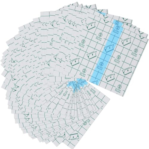 100 Pièces Transparent Pansement Bandage, Imperméable Tatouées Bandage, Transparent Adhésif Médical Bandage, Plâtre de Fixateur Bandage pour Tatouages Fixer Plaster Stretch Fixation