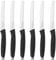 targzier Tomato Knives,Sharp Serrated Kitchen Knives Set of 6,Stainless Steel Dinner Knife,Small Utility Knives Dishwasher-Safe,Rustproof,Wavy Edge Knife of Cutting Tamatoes,Vegetables,Fruit