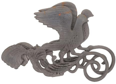 Milisten Pigeon Door Topper Outdoor Garden Gate Decoration Iron Head Ornamental Finial for Front Door Fence
