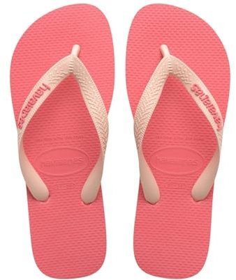 Havaianas Unisex Top Logo Pop Up Flipflop, Pink Porcelain