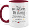 Tasse Tassen 325ml - 18. - Du wirst von Herzen geliebt 18 Jahre | 18 Geburtstag Mädchen Geschenke | 18 Geburtstag Jungen Geschenk | Geschenkideen 18 Jahre - 325 ml - Bordeauxrot - personalisierte
