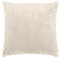 Quantum Interior by Maxland Wohn- Kuschelkissen, Fellkissen in Kord-Design, Dekokissen, superweiches Luxus Kissen, Sofakissen versch. Größen, Fellimitat (Offwhite, 50x50)