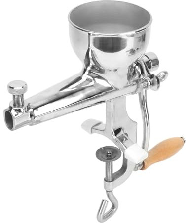 Centrifugeuse Manuelle, Extracteur d'herbe de blé en Acier Inoxydable avec 3 Tamis et Manivelle pour Pomme, Raisin, Gingembre, Agropyre, Céleri, Jus