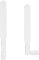 Antenna WiFi per PC, Antenna WiFi Extender con Antenna WiFi Antenna WiFi per Router WiFi Scheda di Rete Wireless Adattatore USB Monitor di Videosorveglianza (White)