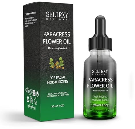 Paracress Facial Gesichtsöl, 100% Natürliches Helichrysum Ätherisches Öl gegen Hautalterung, Feuchtigkeitspflege, Faltenreduzierung & Hautstraffung Paracress & Helichrysum für Hydration, 30ML