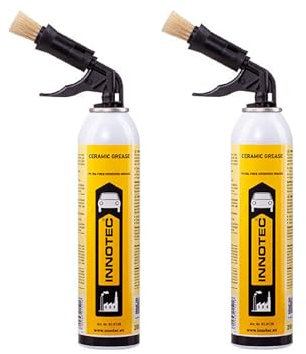 2 Stück Innotec Keramikpaste Ceramic Grease - Keramikfett - Montagepaste mit hoher Druck- und Temperaturbeständigkeit - Bremsen Service Paste - Hochbelastbareer Dauerschmierstoff mit Rostschutzeffekt