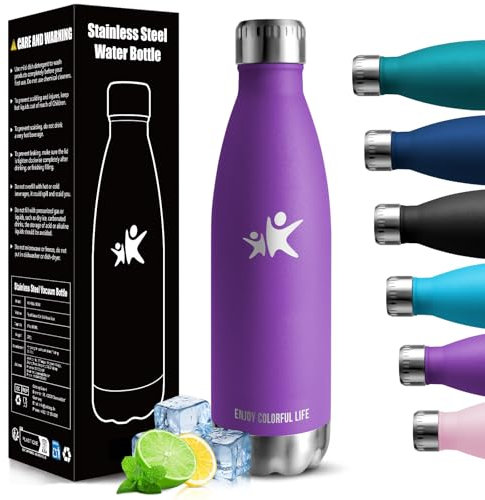 HoneyHolly Trinkflasche Edelstahl - 750ml - Thermosflasche, BPA-Frei, Auslaufsicher Wasserflasche,Trinkflasche Kohlensäure Geeignet, Thermoskanne für Fitness, Gym, Fahrrad
