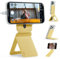 MOFT Phone Tripod Stand for iPhone 16/15/14/13/12, Angle Adjustment & Strong Magnetic Phone Stand, Invisible Selfie Stick Tripod, Perfect for Travel,Photography&Vlogging, Panna Cotta