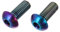 ibasenice Lot De 2 Vis en Titane pour Porte-Bidon Boulons De Porte-Bidon Rondelles en Titane Boulons en Titane Boulons De Vélo en Alliage De Titane Coloré