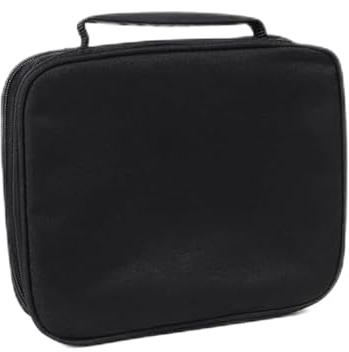 Pin-Vitrine, Sammel-Aufbewahrungsbuch, 6-seitige Organizer-Tasche, tragbarer Broschensammelhalter, 23 x 19 x 6 cm, Schutzordner mit Reißverschluss, für Ohrringe, Büroklammern, Sport