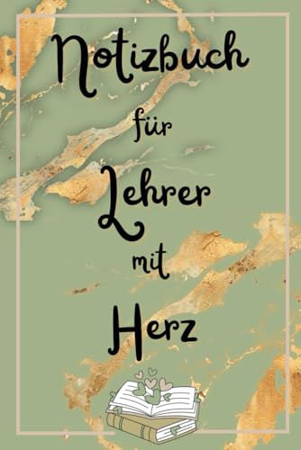 Notizbuch Lehrer mit Herz