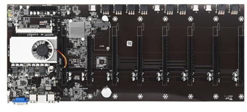 OUNONA Placa Base Soporte Pxe Boot para Minería CPU Integrada 8 Ranuras Pcie Soporte Ddr3 y Reducción de Calor para Tarjetas Gráficas