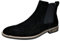 Bruno Marc Stivaletti Chelsea da Uomo in Pelle Scamosciata Stivaletti di Outdoor Vintage,Size 44,Nero,URBAN-06