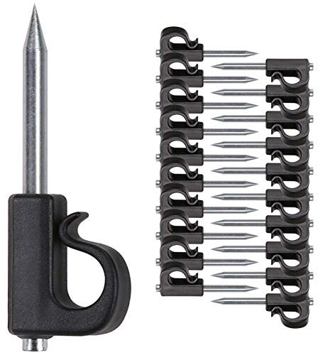 SELEWARE 20 Stück Q-Hanger, Weihnachtslichter Haken mit Kreuzschlitz-Schraube für Garage, Neujahr, Party, Outdoor, einfach zu lösender Draht und LED-Lichterkette, robust, 20KG Kapazität