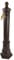 Wasserzapfsäule Wasserzapfstelle für Garten Standbrunnen mit Wasserhahn Antik-Stil Braun 80cm