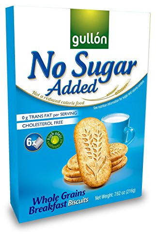 Gullon No Added Sugar Whole Grains Breakfast Biscuits 216g (Pack of 3)