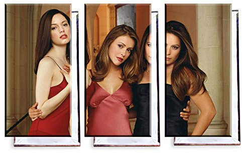 Unified Distribution Charmed - Dreiteiler (120x80 cm) Kunstdruck auf Leinwand • erstklassige Druckqualität • Dekoration • Wandbild