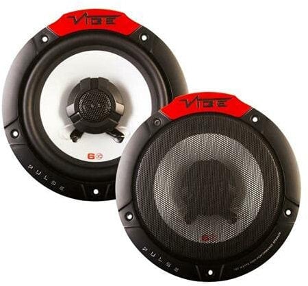 VIBE 2 Piece Pulse6 6.5 in 165 mm 180 W 2- Way Car Audio Door Shelf Speaker Pairs PULSE6