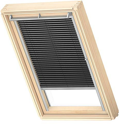 VELUX Original Venetian Blind (PAL), Silver Frame, M04, M34, Mat Black