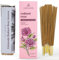 Calmveda Baton Encens Rose Radiant - (80 batonnets encens Naturel) Baton Indien sans Charbon,Fabriqués À Partir De Fleurs Recyclées | Non Toxiques |Utilisation pour La Détente,fruitées mais crémeuses
