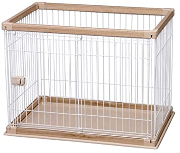 OPYTR Hundelaufstall Hundebox Haustier Hund Käfig for kleine und mittlere Hunde Indoor- und Outdoor-Metallfalte Hund Zaun Zaun Ausbildung Hundeartikel Gehege Laufstall (Größe : Brown 120 * 80 * 71cm)