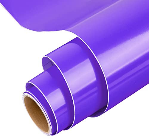 IModeur Purple Permanent Vinyl for Cricut, 12 x 5 Ft Permanent Vinyl Roll for Cricut, Silhouette & Cameo, Vinyl for Mug, Cup, Window & Home Decal, and other DIY projects