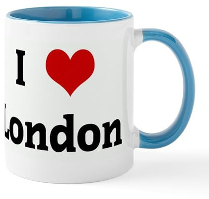 CafePress I Love London Mug 11 oz (325 ml) Ceramic Coffee Mug