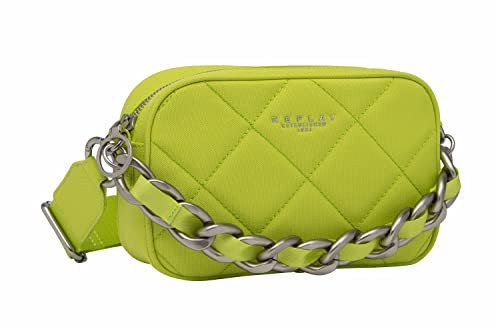 Replay Damen Umhängetasche mit Gliederkette, Lt Yellow Green 164 (Grün), Onesize