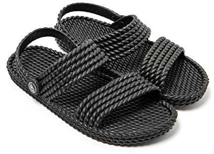 BRASILERAS Flache Sandalen Adana für Damen | Flache Sandale, leichtes Design, flexible Sohle, lässige Looks, Urlaub, Spaziergang, Strand und Alltag