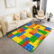 Building Blocks Carpet Area Rug Kids Boys Girls Colorful Geometric Living Room Rugs for Bedroom Area Rug Carpet Kitchen 150 * 200cm