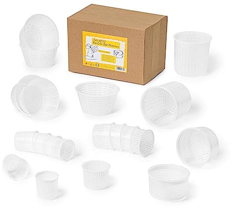AlcoFermBrew Lot de 20 moules à fromage - Paniers pour faire des ricotta, des fromages à pâte molle