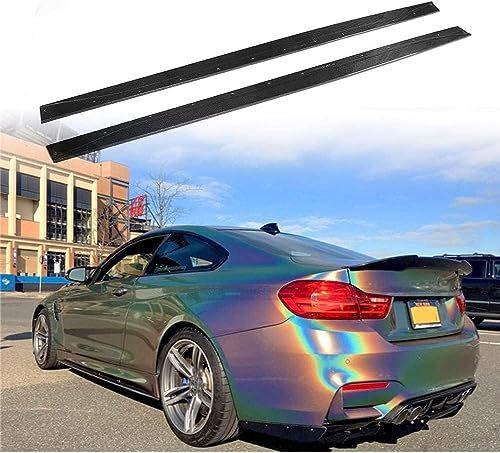 Auto Seitenschweller Flügeldiffusor für BMW F82 F83 M4 Coupe Convertible 2door 2015-2019,Trittbretter Schweller Seitenstufen Trittbrett Seitentrittleistenpedale