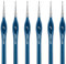 Golden Maple Miniature Paint Brushes, 6PC Fine Detail Paint Brush Set 10/0, Mini Small Painting Brushes for Crafts, Acrylic, Watercolour, Oil, Model, Face, 40 K, Citadel, Figure, Blue
