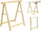 Crisalide®-NATURAL-WOOD COPPIA Cavalletti di Legno di Pino da lavoro PORTATA 400KG, Fai da te PIEGHEVOLI 73cm X 76cm, verniciabili per svariati USI di hobbistica e industriale