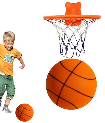 Honhoha Schaumstoff-Basketball - Größe 7 Basketballball Silent Ball - High-Density Soft Foam Ball Mute Basketball für Kinder, Teenager, Erwachsene, Spielübungen