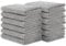 SINLAND Microfiber Face Towels Ultra Soft Facial Washcloths Face Cloth 12Inch x 12Inch 12 Pack Grey