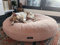 EDEL&SCHNELL Flocke Bezug Altrosa Hundebett Ersatzbezug aus Frottee Hundebettbezug 125 cm