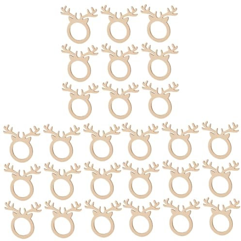 Garneck 90 Stück Serviettenring Geweih Serviettenschnalle