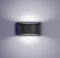 yovurond Dimmbar Wandlampe LED, 16W Weiß Aluminum Modern LED Wandleuchte Innen Licht Up Down Wandlicht für Badezimmer, Wohnzimmer, Schlafzimmer, Flur (Schwarz, Kaltweiß)