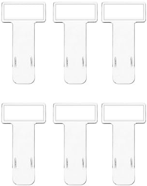 6 Pièces Support Carte Handicapé Pare Brise,Clip de Ticket de Pare-Brise,Porte Papier Voiture,Support Macaron et Carte VTC de Stationnment,Transparent Plastique Tickets Parking Clips pour Voiture