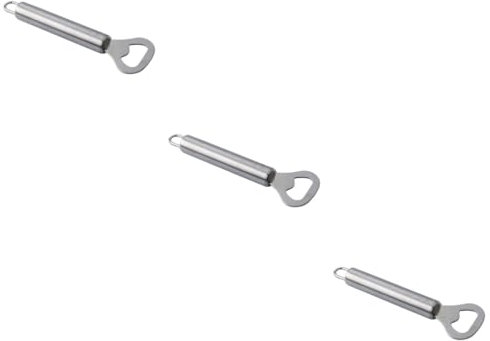 TOPBATHY 3pcs Stainless Steel Beer Bottle Opener Multi-Function Bat Bottle Opener Long Handle