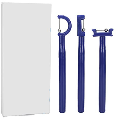 Haosie Strumento Per L'Esercizio Della Lingua, Strumenti Per La Logopedia, Set di 3 Pezzi Per L'Allenamento Dei Muscoli Orali con Sollevamento Laterale Della Lingua