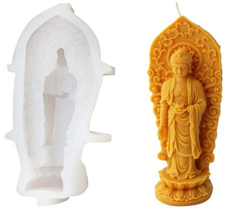 Moldes de silicona para manualidades, con forma de Budas, textura de silicona, moldes de adorno, regalos para entusiastas de las manualidades