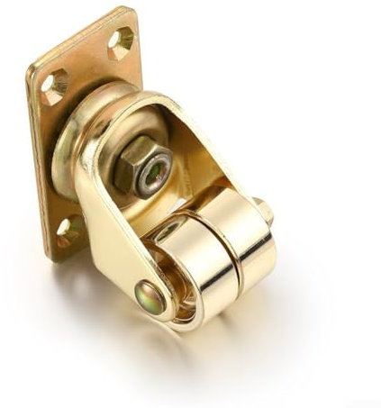 4 Stück Gold Eisen Klavier Rollen mit 360° Drehgelenk Ideal für Klavierrahmen, Bücherregale, Sofas und Matratzen