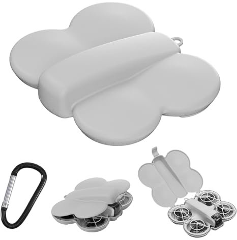 WUISOLQP Tasche Case für DJI Neo, Kunststoff Drohne Aufbewahrungstasche mit Haken, Schutz Drohne Zubehör Tragetasche Koffer Kollisionsschutz Kratzfest Butterfly Schutzhülle für DJI NEO Drone