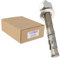 Lot de 25 goujons d'ancrage en acier inox A2 M12 - Diamètre 12 mm - 110 MM