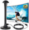 Indoor Digital TV Aerial, Rewave TV Antenna Outdoor Indoor with Signal Booster, High Gain Freeview Portable Aerial with Booster for Smart TV, Amplified TV Antenna Support 4K 1080P Local TV Channels