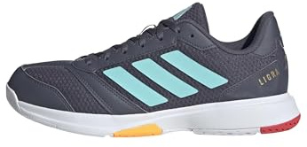 adidas Herren Ligra 8 Mens Indoor Shoes, Aurora Onix/Flash Aqua/semi Lucid red, 42 EU